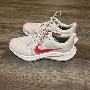 Nike white and red shoes NEW